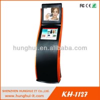 Stand-alone Double Screen Kiosk with Card Reader and Thermal Printer