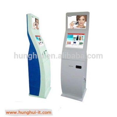 Floor Standing Dual Screen Self Service Interactive Payment Kiosk