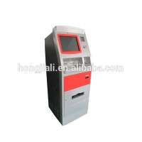 ATM kiosk machine with card reader and cash deposit