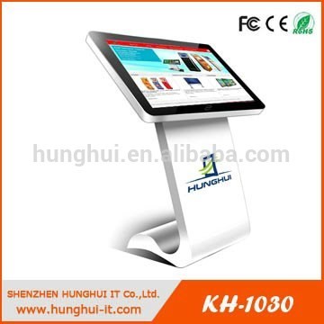 Viewing Angle Adjustable Landscape Touch Screen Information Interactive Kiosk